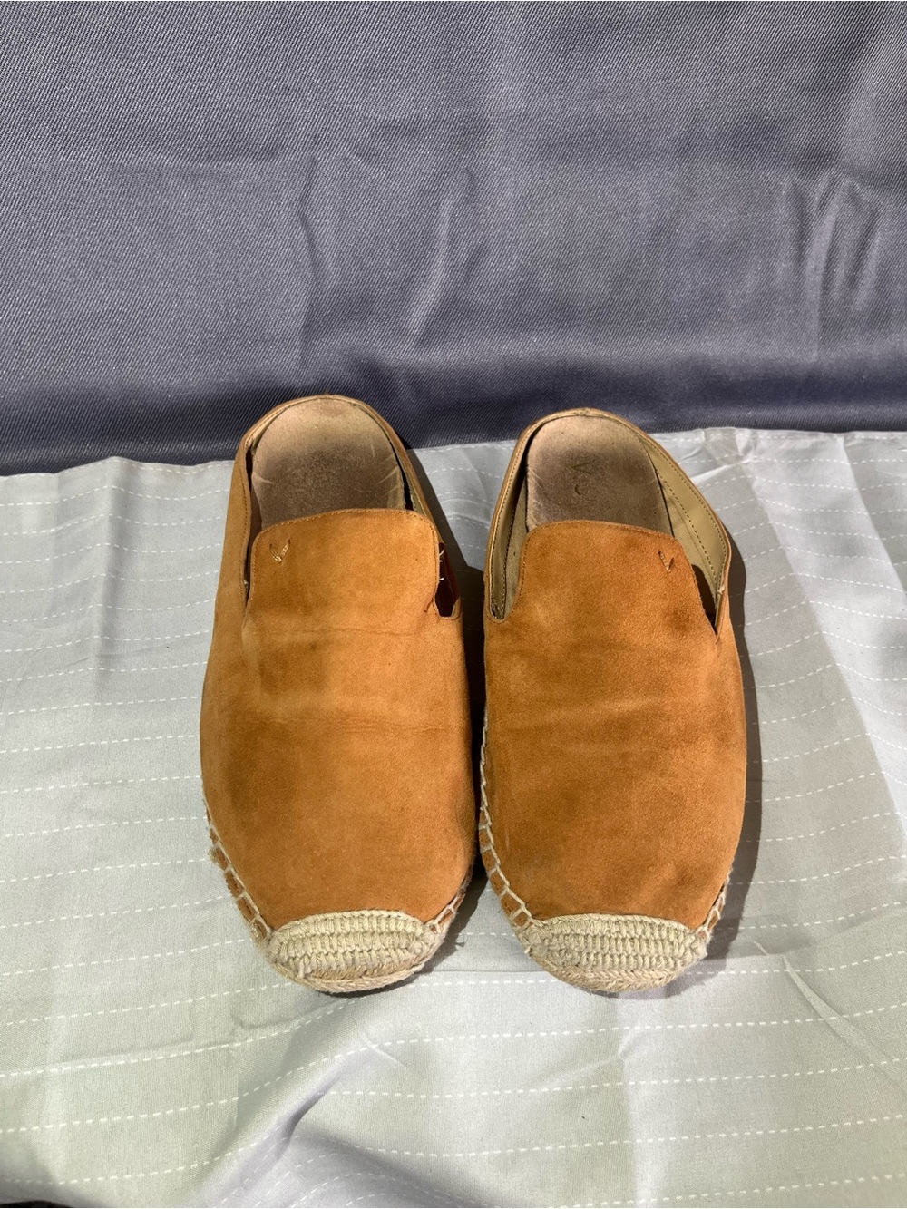 Vionic Women's Suede Espadrilles in Tan Brown
